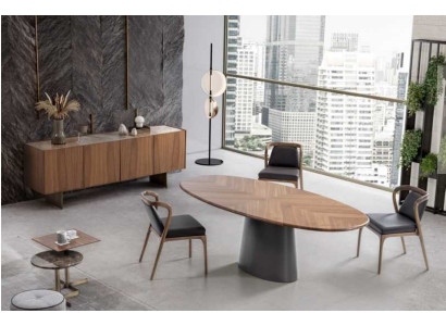 Luxus Esszimmer Set Esstisch mit Modernen Designen 6x Stuhle mit 2x Couchtische